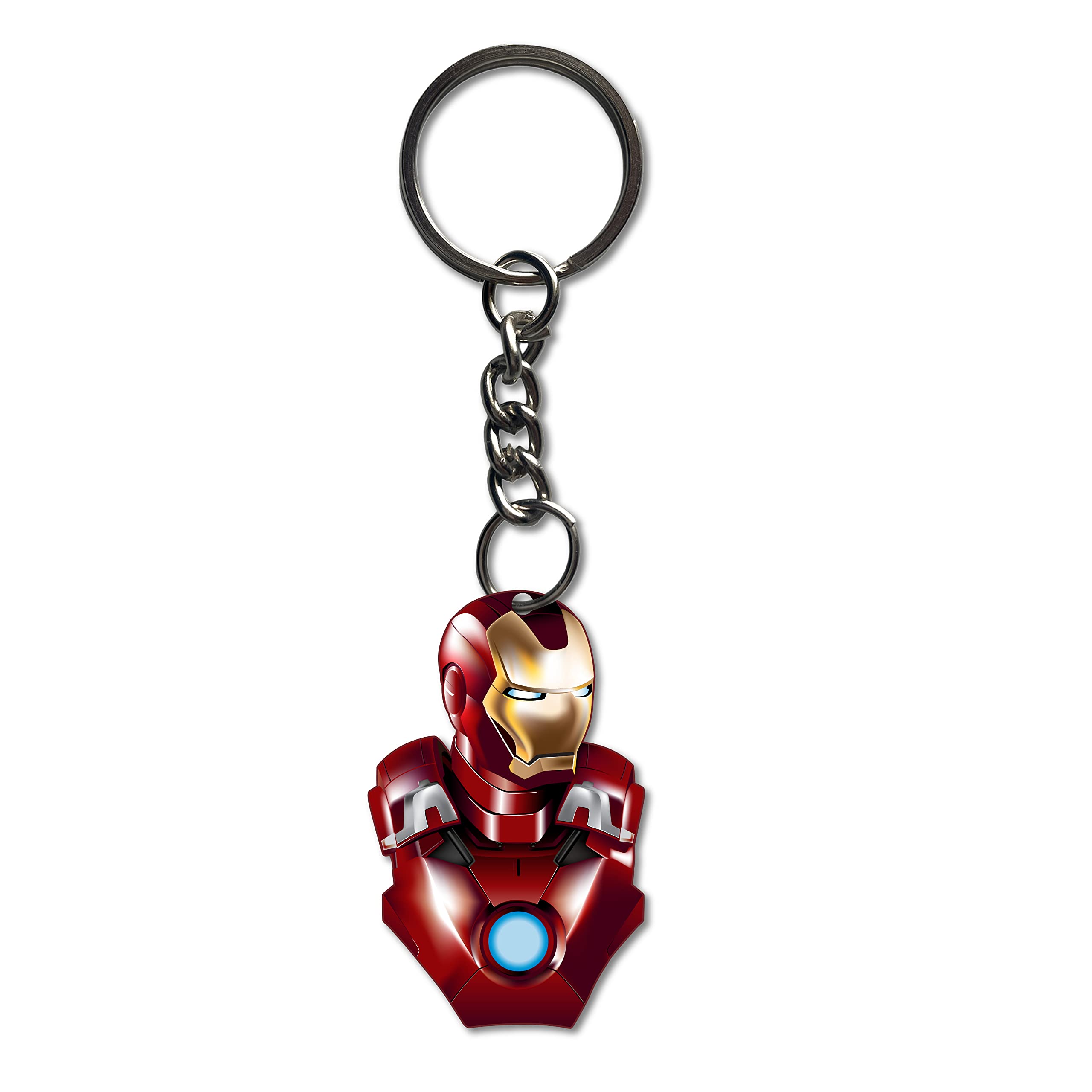 Superhero Wooden Printed Keychain Bike/Car/Men/Women/Kids/Bag Key Tag Keyrings Multicolored (1.6 x 2.5 Inch)-image-3