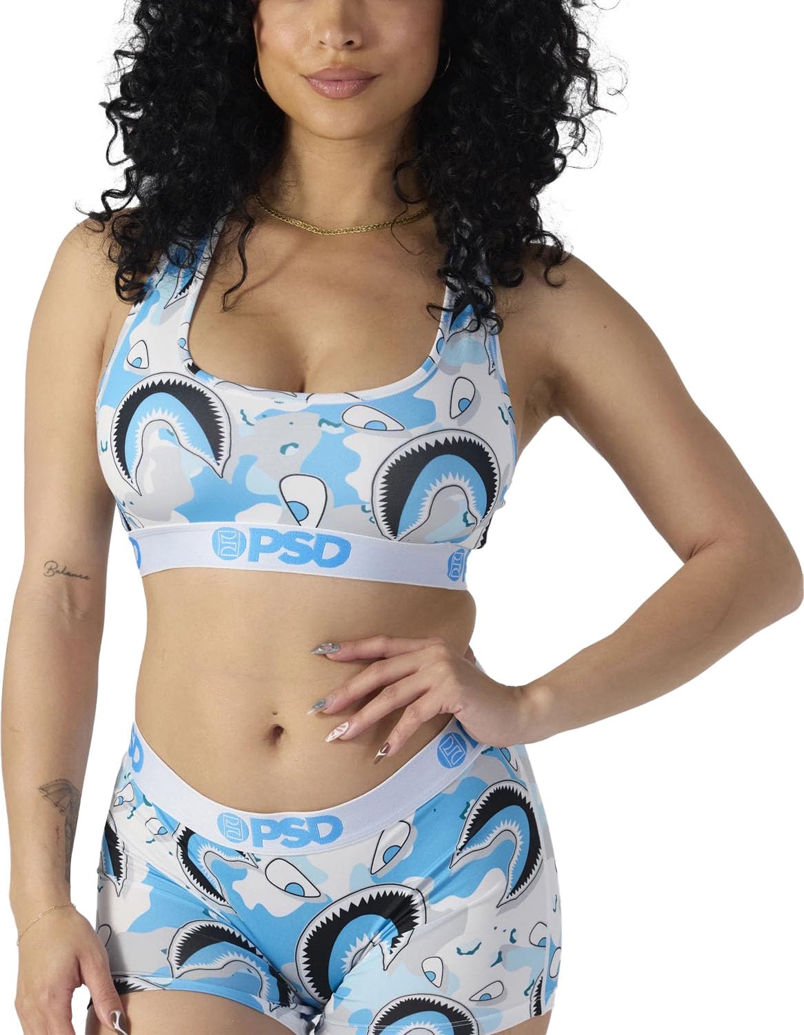 Sujetador Deportivo Mujer PSD Ropa Deportiva Cómoda WF Naval Shark L 5