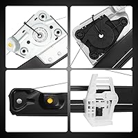 Vista 7 de Regulador de ventana trasera derecha sin motor compatible con BMW E90 E91 323i 325i 328i 330i 335i M3 del lado del pasajero 2006-2012, reemplaza