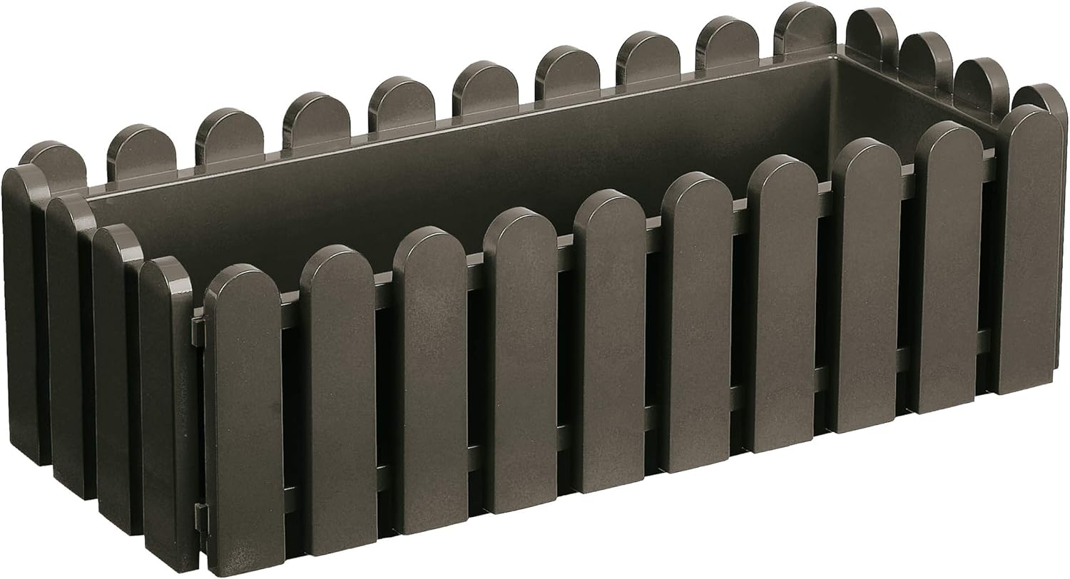 Emsa Flower Box, Plastic (PP), Smoke Brown, Länge 50 cm