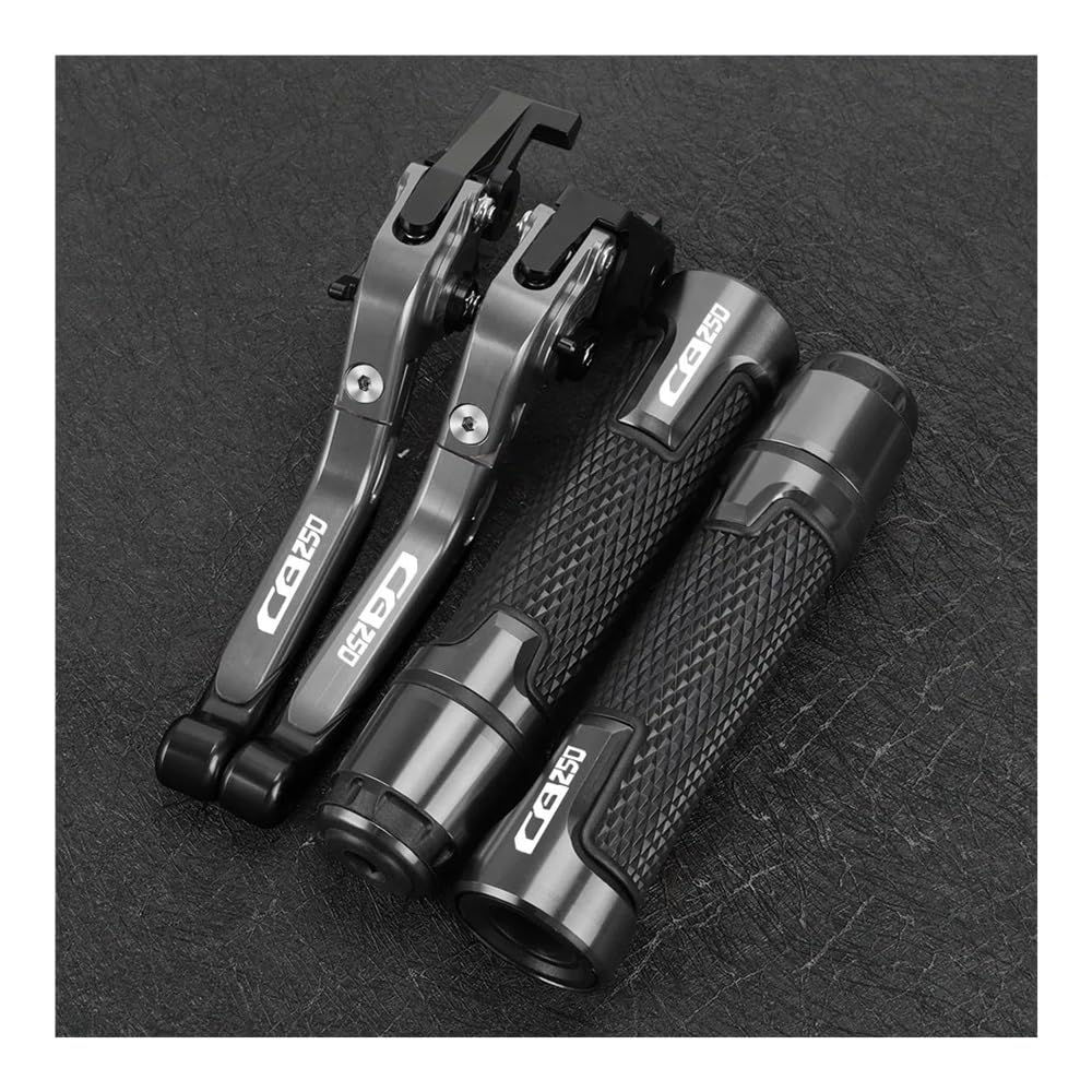 Gfjvcgjru Brown Motorcycle Brake Clutch Levers For Ho&N&Da Cb250 Twister Cb 250 2020 Motorcycle Accessories Aluminum Adjustable Clutch Brake Lever Handlebar Grips Ends
