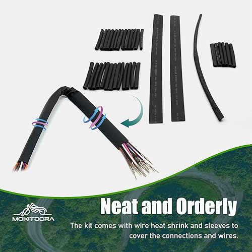 Miniatura 6 de MoKitDora Arnés de extensión de cableado de manillar de 14 pulgadas y 16 pulgadas y arnés de cableado del acelerador TBW Plug N Play compatible con