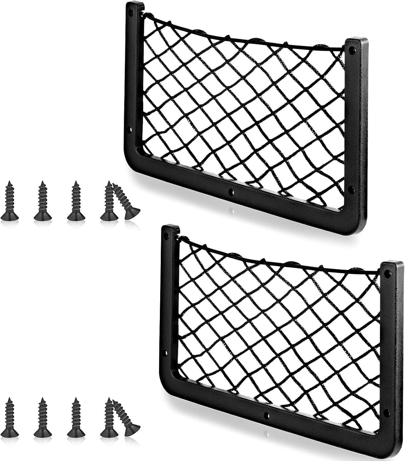 Large ABS Plastic Frame Car Storage Net Bag Boat Mesh Net