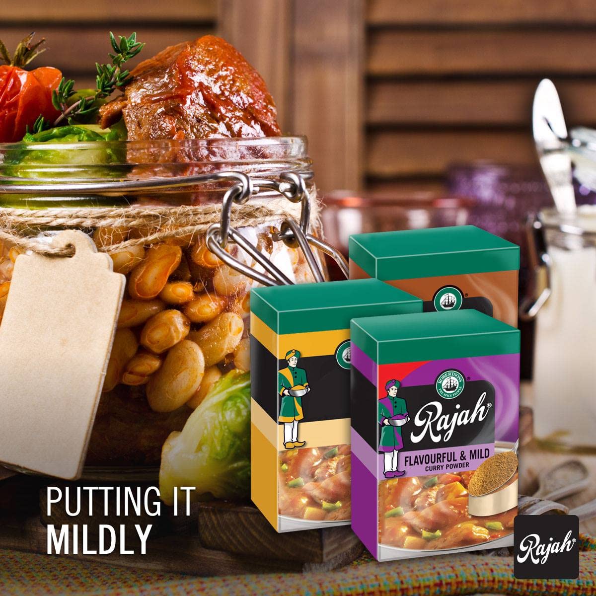 Robertsons Rajah Mild Flavourful Curry Powder 52oz 100g