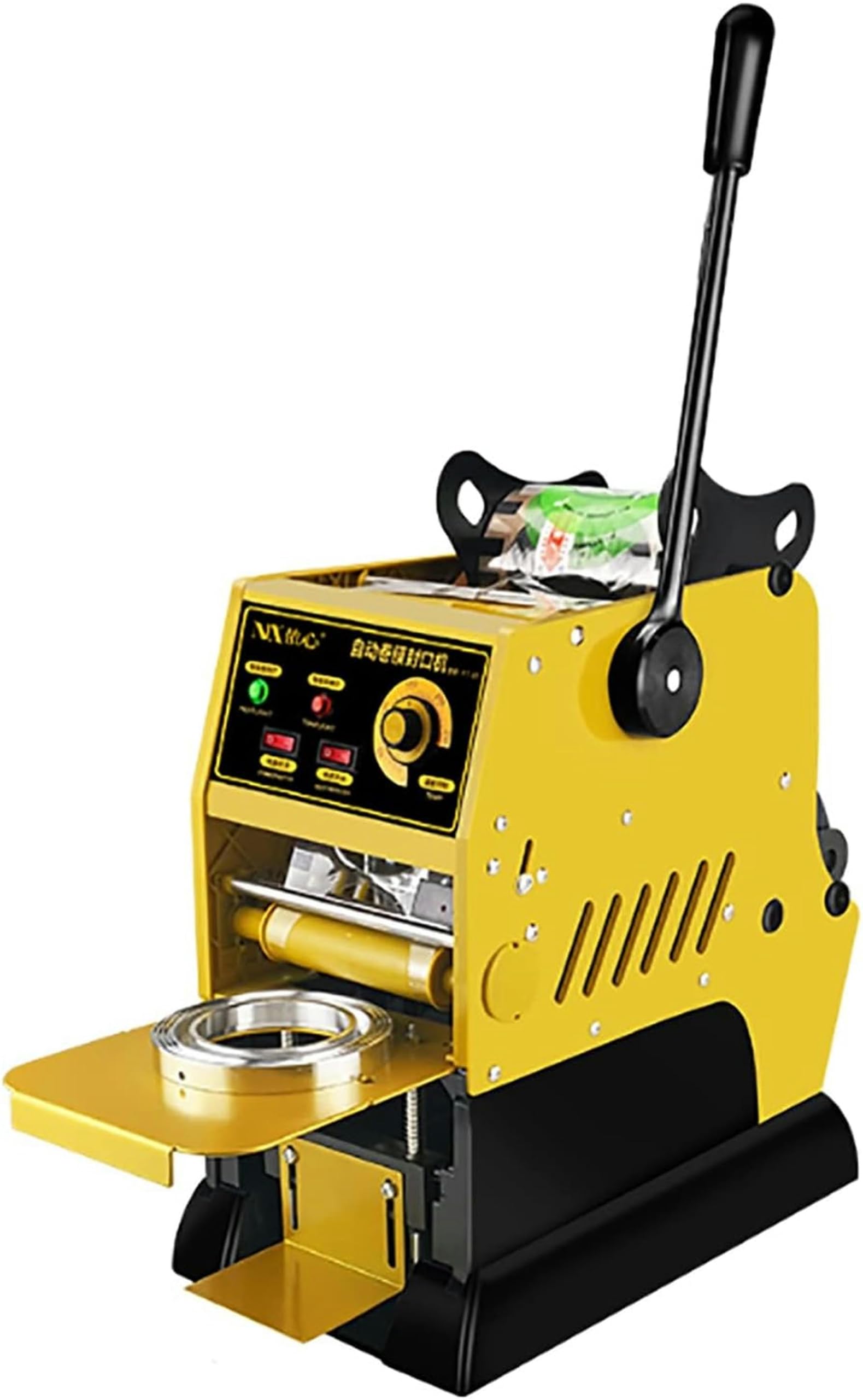 FHRKA Cup Sealer Machine, Manual Cup Sealing Machine Electric Milk Tea Cup Sealer Machine for 190mm Tall 90mm/95mm