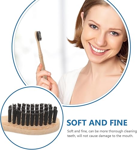 Miniatura 4 de Lurrose 4pcs Toothbrush Bamboo Tooth Brush Household Teeth Brush Soft bristles Tooth Brush Convenient Tooth Brush Teeth Travel aldult Yangzhou