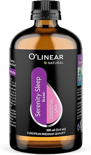 Natural Calm Serenity Sleep Mezcla de Aceites Esenciales - Aceites de Aromaterapia Puros para Sueños y Relajación, Perfecto para Difusor - Aceites