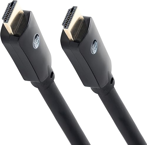 Miniatura 1 de UltraPro Cable HDMI para pared, 50 pies de alto, clasificación CL3, Ethernet 1080P 10.2Gbps, conectores dorados, para transmisión, juegos, cine en