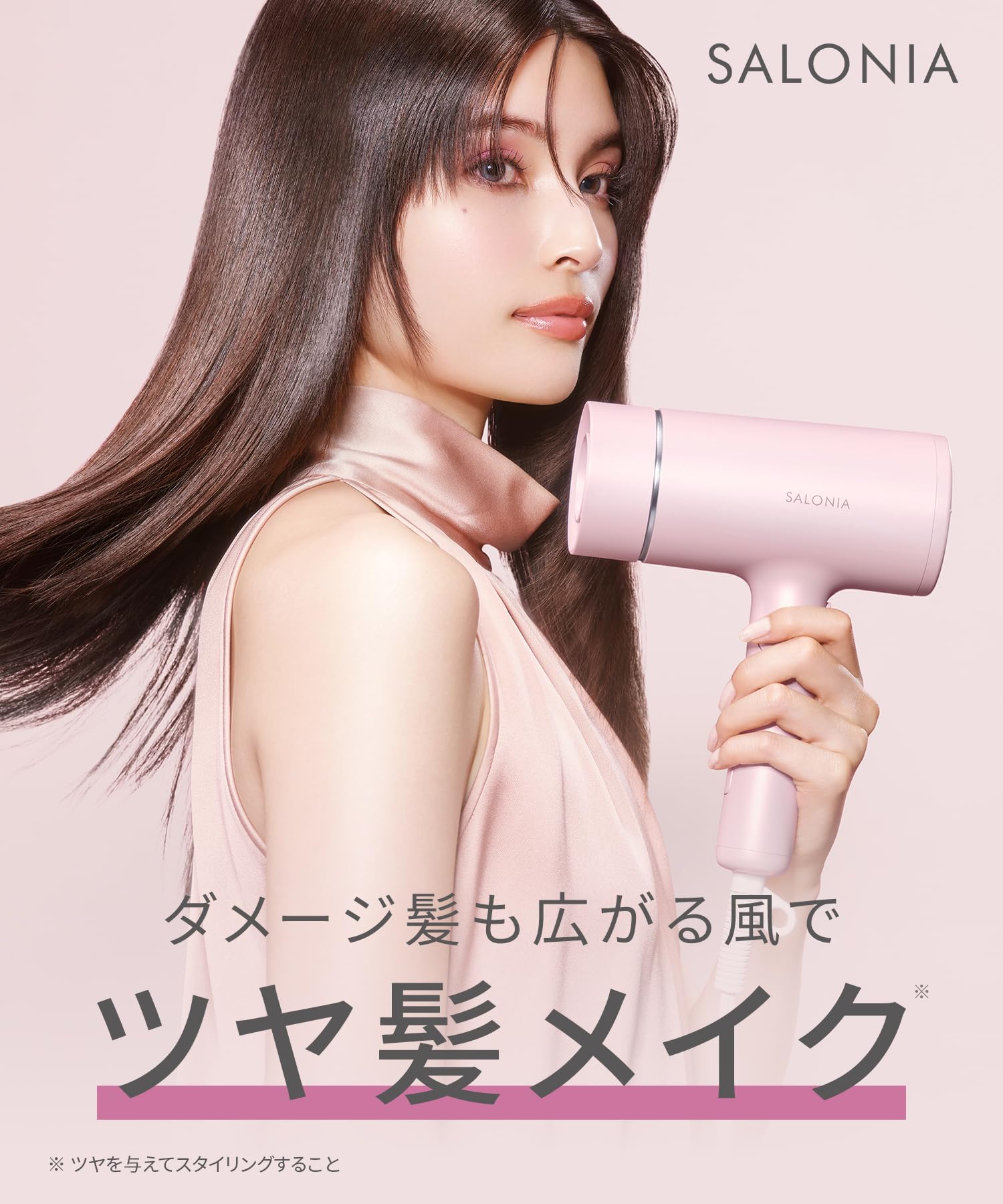 Amazon | SALONIA サロニア グロッシーケア ドライヤー グレー
