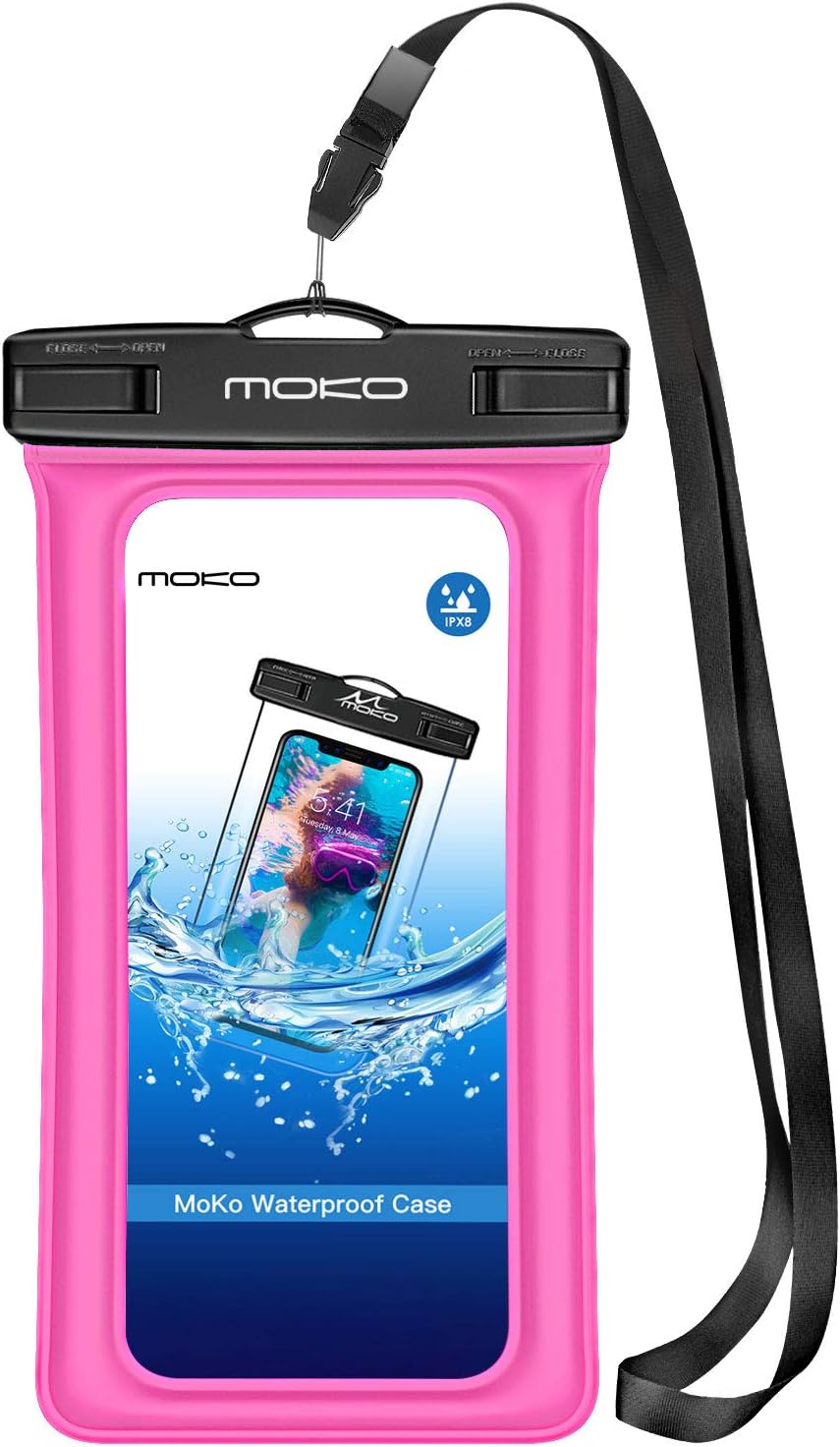 waterproof phone pouch with lanyard