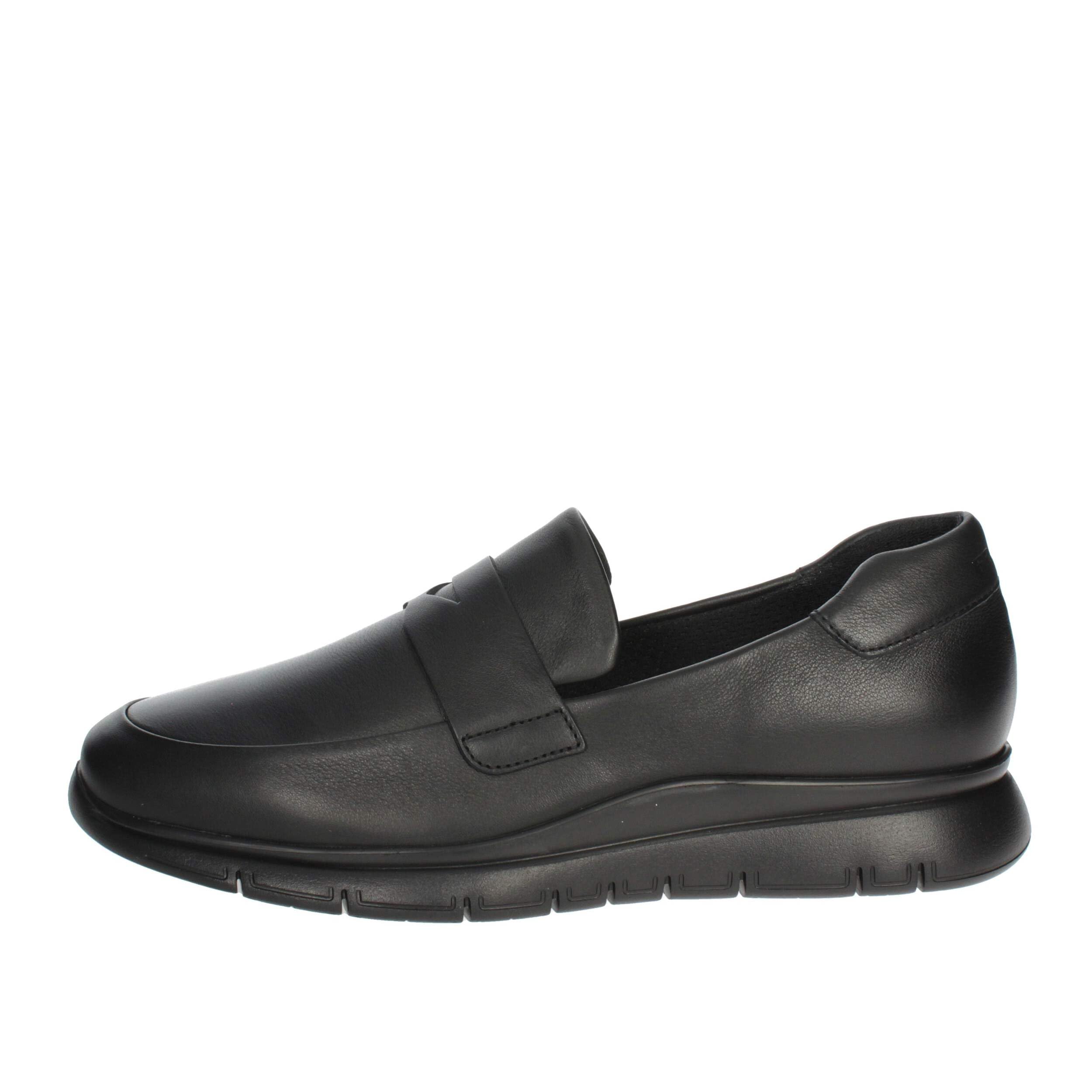 Mocasines de piel Frau 09N5 XL para hombre en color negro con plantilla confort 8