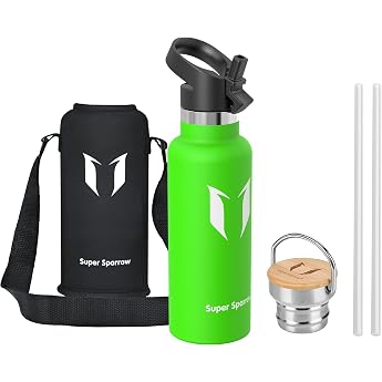 Super Sparrow Stainless Steel Water Bottle, 350 ml, 500 ml, 620 ml, 750 ml, 1 L, Leak-Proof Thermos Flask, BPA-Free Water Bot
