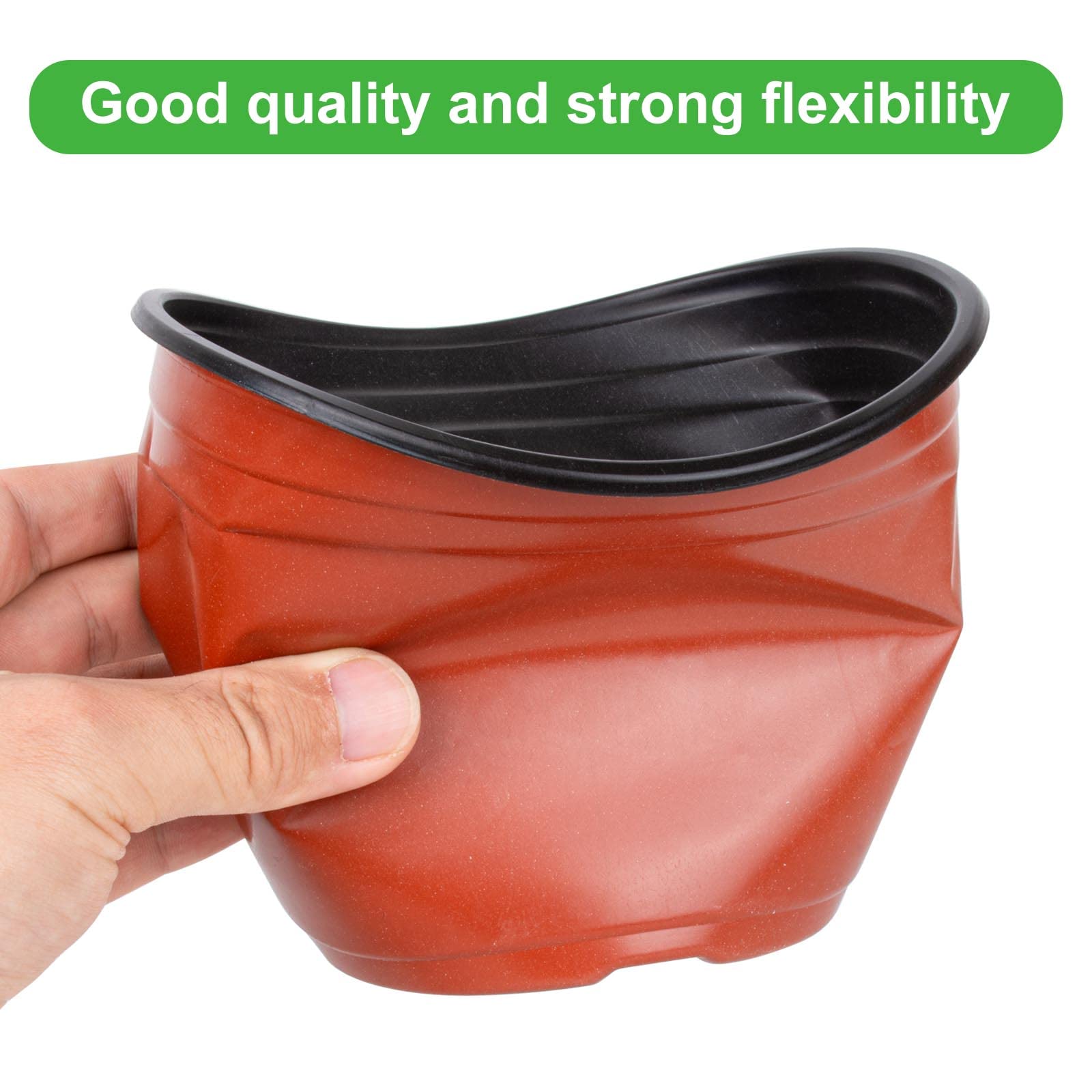 E-Know Vaso Per Piante In Plastica 15 Cm – 150 Pezzi, Con Fori Di Drenaggio, Per Semina
