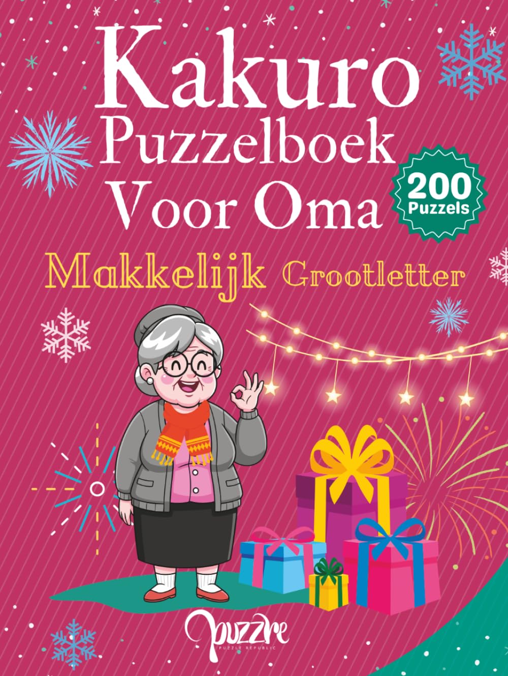 Kakuro Puzzelboek Voor Oma Grootletter Makkelijk: Logische Puzzels Voor Senioren