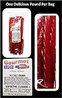 Vista 3 de Black Regaliz Original Twist Bolsas de 2-1 lb (1) Regaliz Red Twist Original 1lb (Peso NETO 48 OZ) Gourmet Kruise Signature Gifts