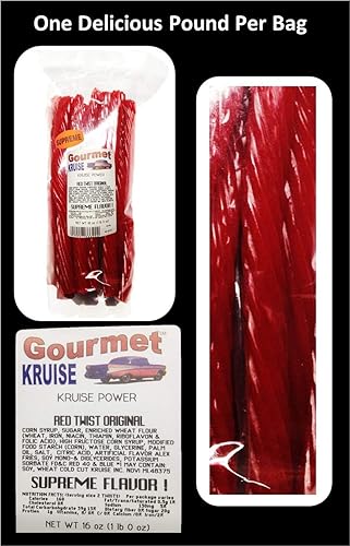 Miniatura 2 de Red Regaliz Original Twist Bolsas de 3-1 lb (paquete de 3) (peso neto de 48 onzas) Gourmet Kruise Signature Gifts
