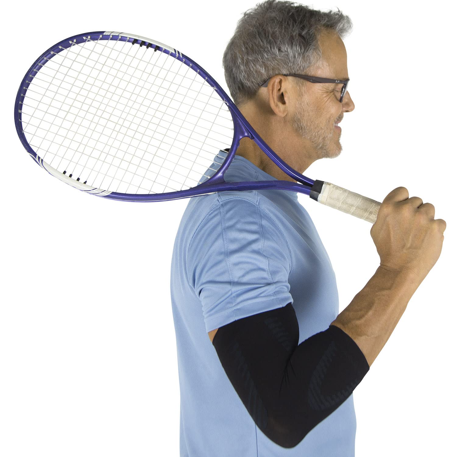 ViveElbow Compression Sleeve for Women/Men (Pair) - Bicep & Forearm Arm Brace for Athletes, Sports, Basketball, Tennis, Football, Volleyball, Elderly, Kids - Tendonitis Pain Relief (Small)