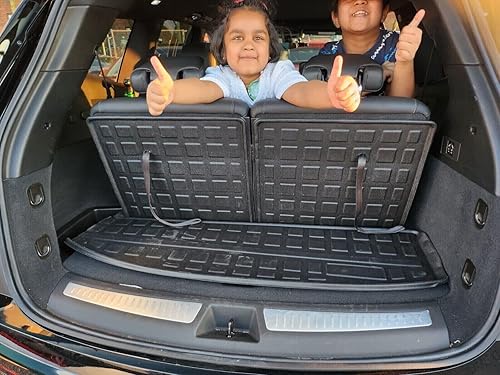 Miniatura 6 de Tapete de maletero para Cadillac XT6 2020-2024  Tapetes resistentes a la intemperie para automóviles con borde elevado  Alfombrilla antideslizante