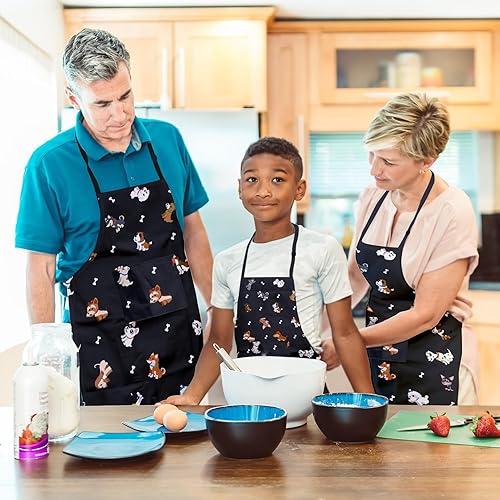 Miniatura 6 de Delantal impermeable con 2 bolsillos y cuello de chef ajustable para hombre y mujer, para decoración de jardín y cocina