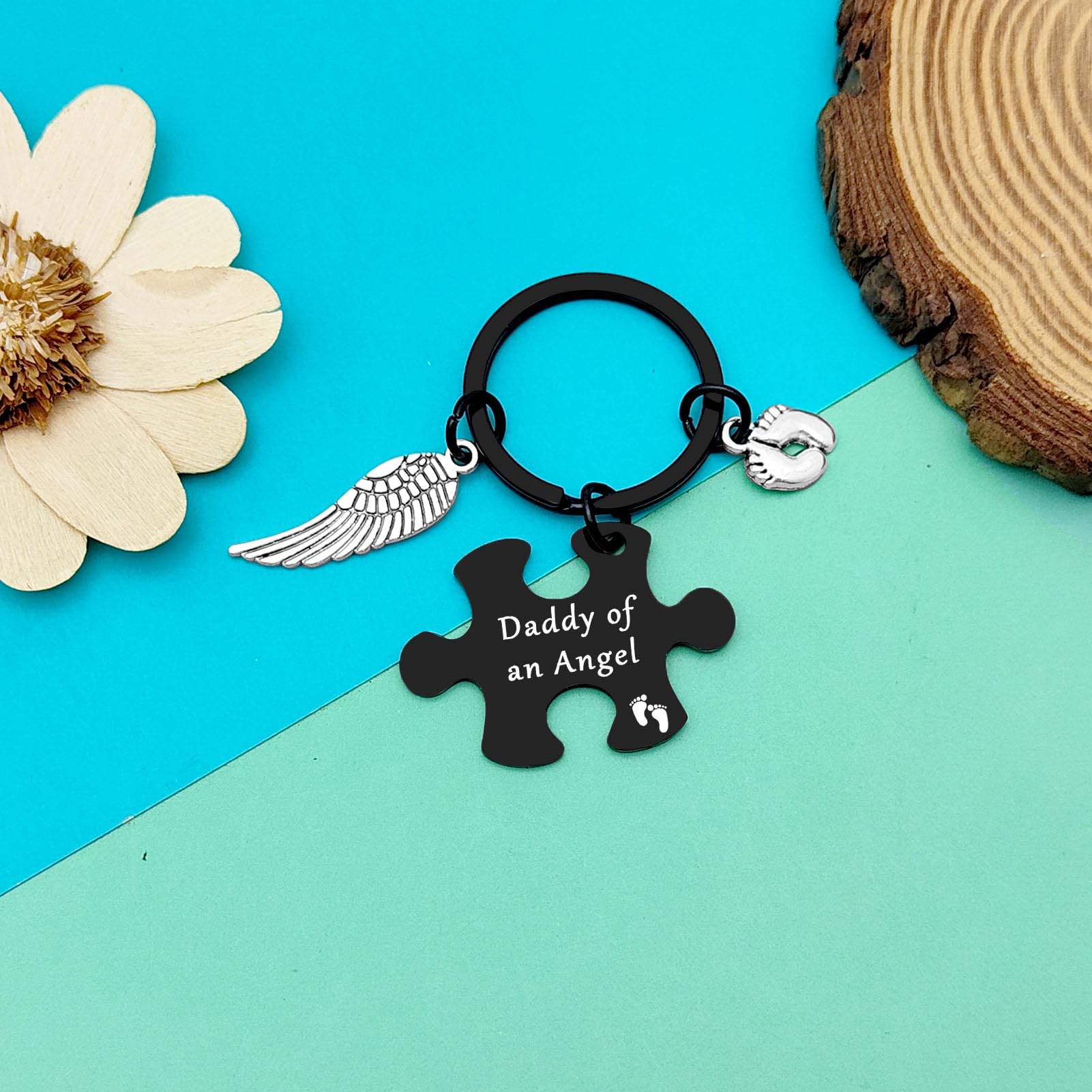 Dabihu Loss Memorial Keychain Loss of Baby Memorial Gift Sympathy Gift for Infant Lost Pregnancy Baby Miscarriage Jewelry Remembrance Grieving Gifts Sympathy Gifts for Parent Miscarriage Keepsake