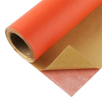 Leather Repair Patch for Couches 25 x 30 cm Orange 1 Roll Large Self-Adhesive refinisher cuttable reupholster Tape Patches kit for Couch Car Seats Furniture Sofa Vinyl Chairs Shoes Fabric Fix
