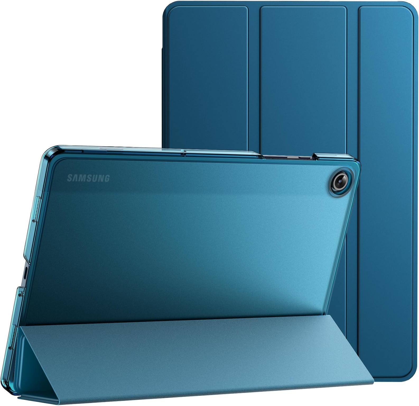 JETech Case for Samsung Galaxy Tab A9+ / A9 Plus 11-Inch 2023, Slim Translucent Back Tri-Fold Folio Stand Protective Tablet Cover, Auto Wake/Sleep (Teal)