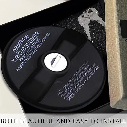 Miniatura 4 de 1 tapa de gas con bloqueo, tapa de combustible con cerradura, compatible con 4runner, Fj Cruiser, Tacoma, Tundra, Acura, Chevy Camaro, Crv y más,