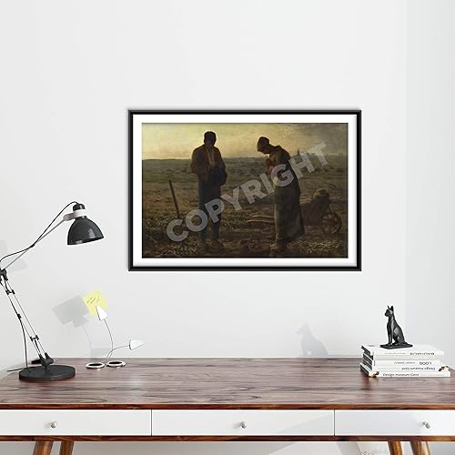 Miniatura 4 de Jean-Francois Millet - El Ángelus (1859) - Póster de pintura clásica, regalo de arte Tamaño A5 (5.827 x 8.268 in)