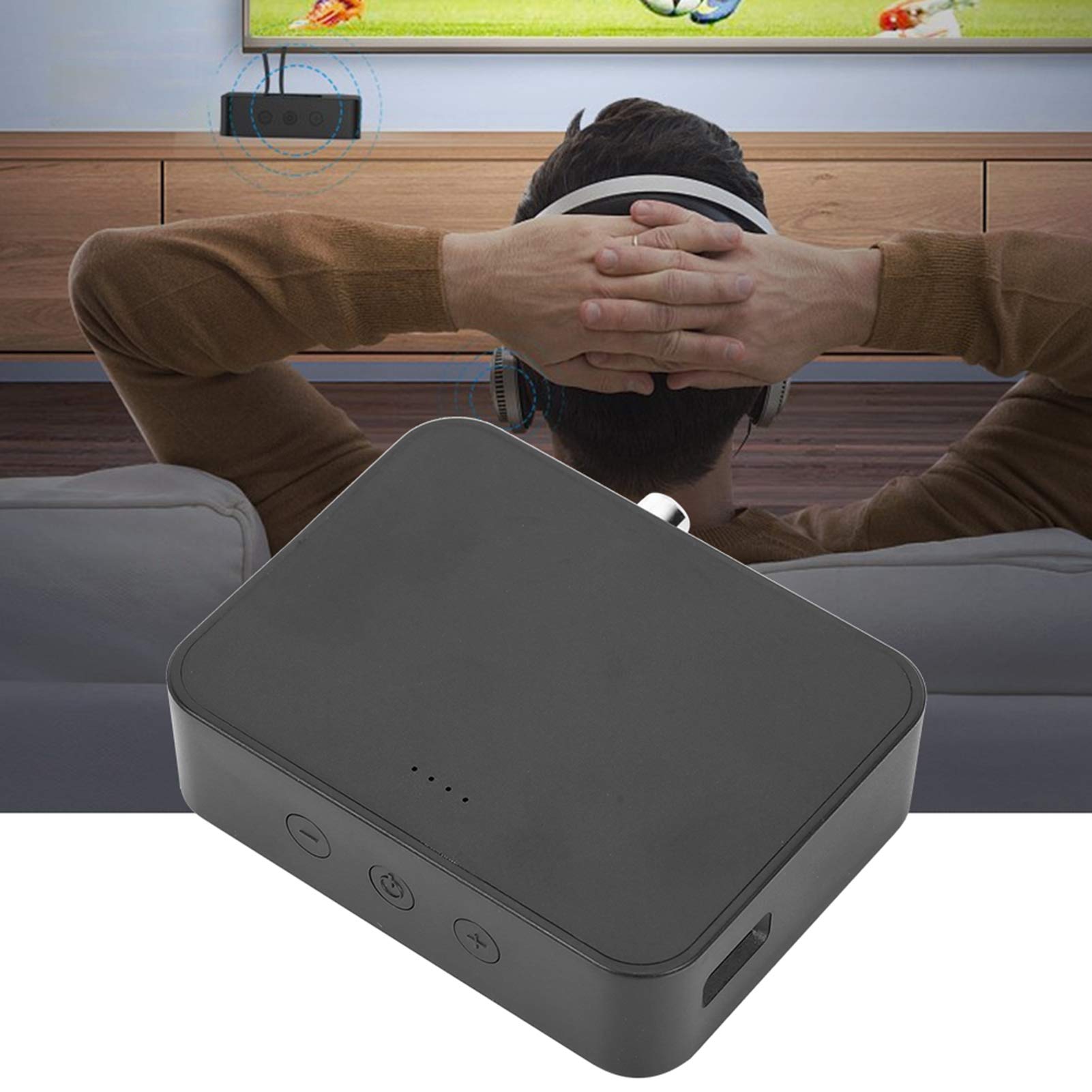 Adattatore Audio Bluetooth 5.0 Multifunzione Trasmettitore e Ricevitore con Input Coassiale e Fibra Ottica per Sistemi Hi-Fi, TV e Console di Gioco