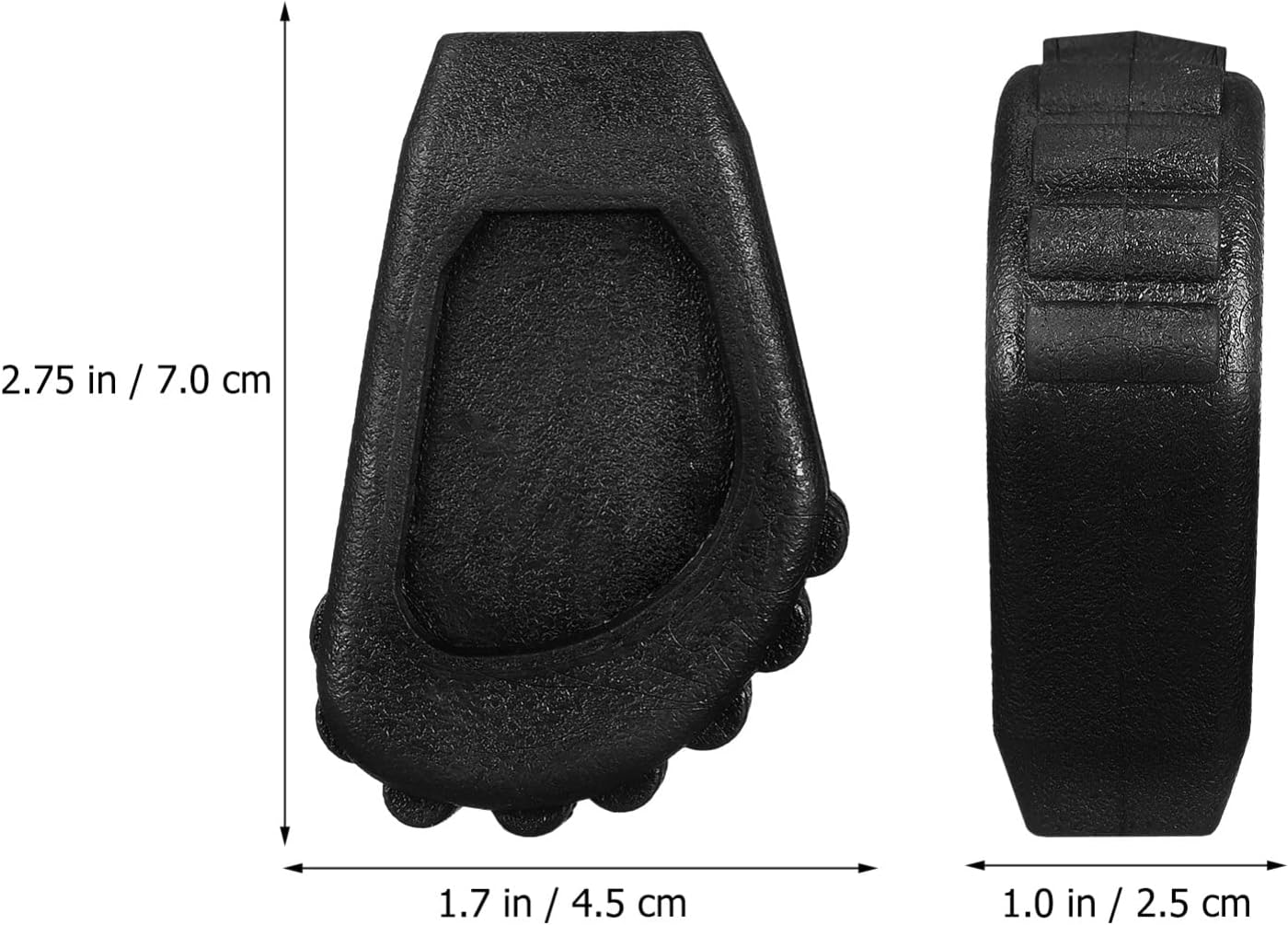 Milisten Drum Throne Rubber Feet - 6Pcs Drum Seat Protectors Anti-Slip Kit Leg Protectors Durable Black Rubber Feet for Percussion Instruments