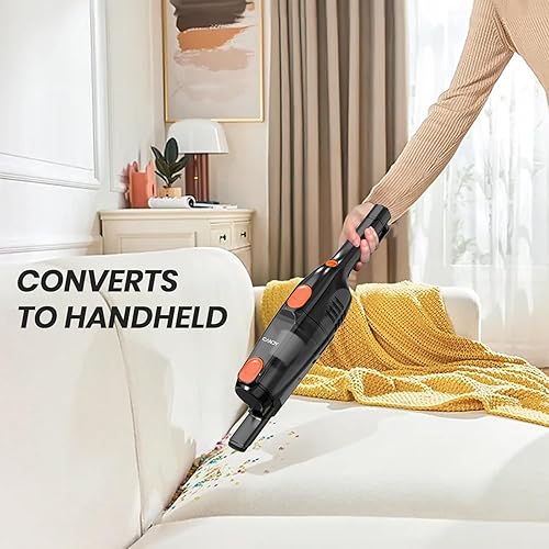 Miniatura 3 de Candy Aspiradora con cable, potente aspiradora de mano con eliminación de polvo con un solo clic, uso 3 en 1 para suelos duros, baldosas de