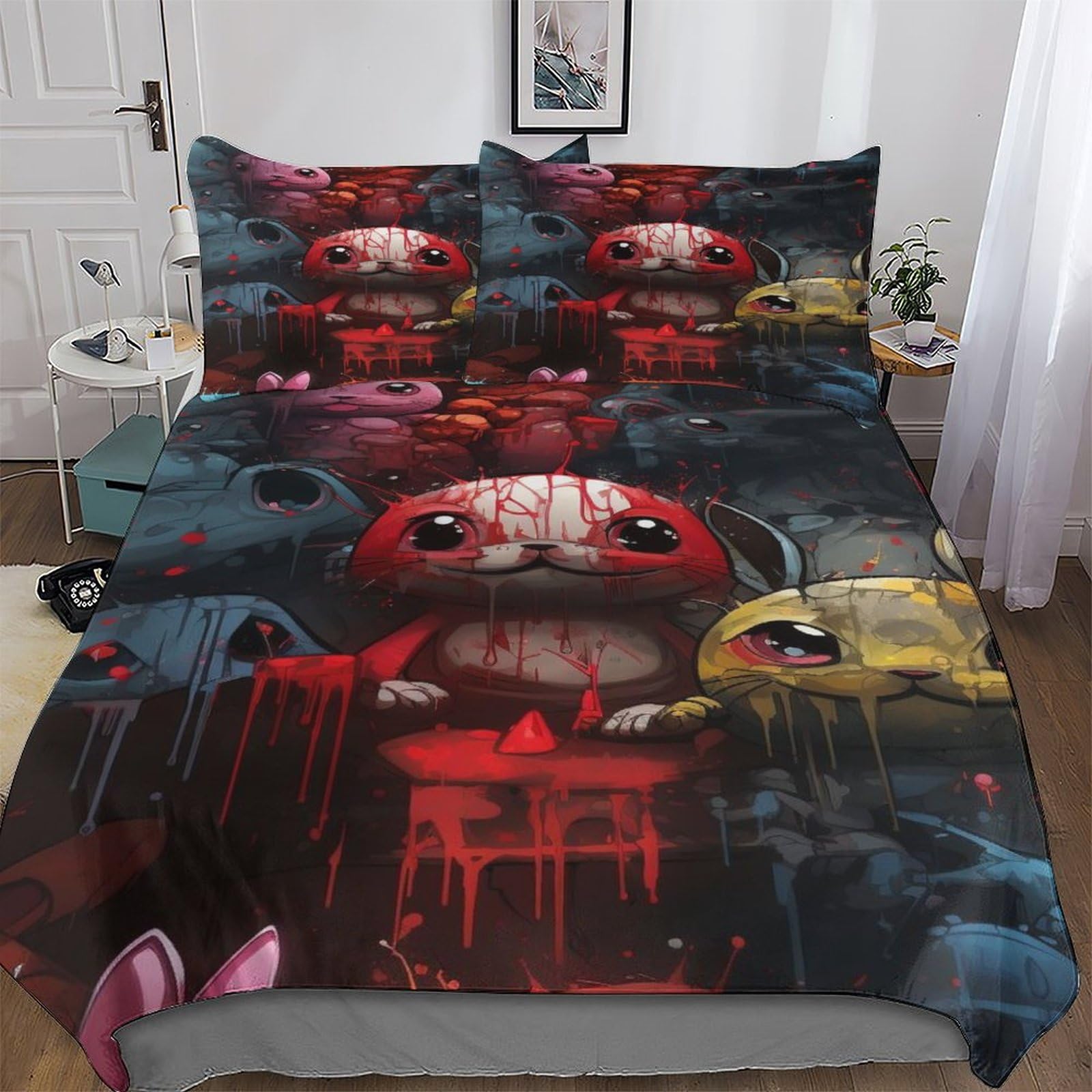 Housse de couette lapins 3D pour transformer la chambre des enfants