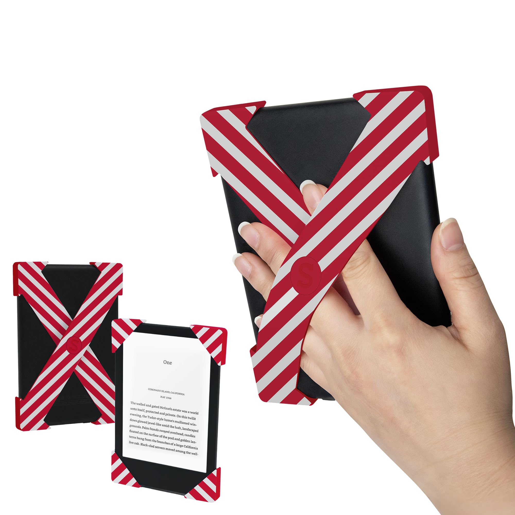 Strapsicle Hand Strap for Kindles & Kobos – Fits Paperwhite Gen 11/12 (6.8”/7”), Signature Edition – Colorsoft – 2 Pack – Large – Sage — view 12