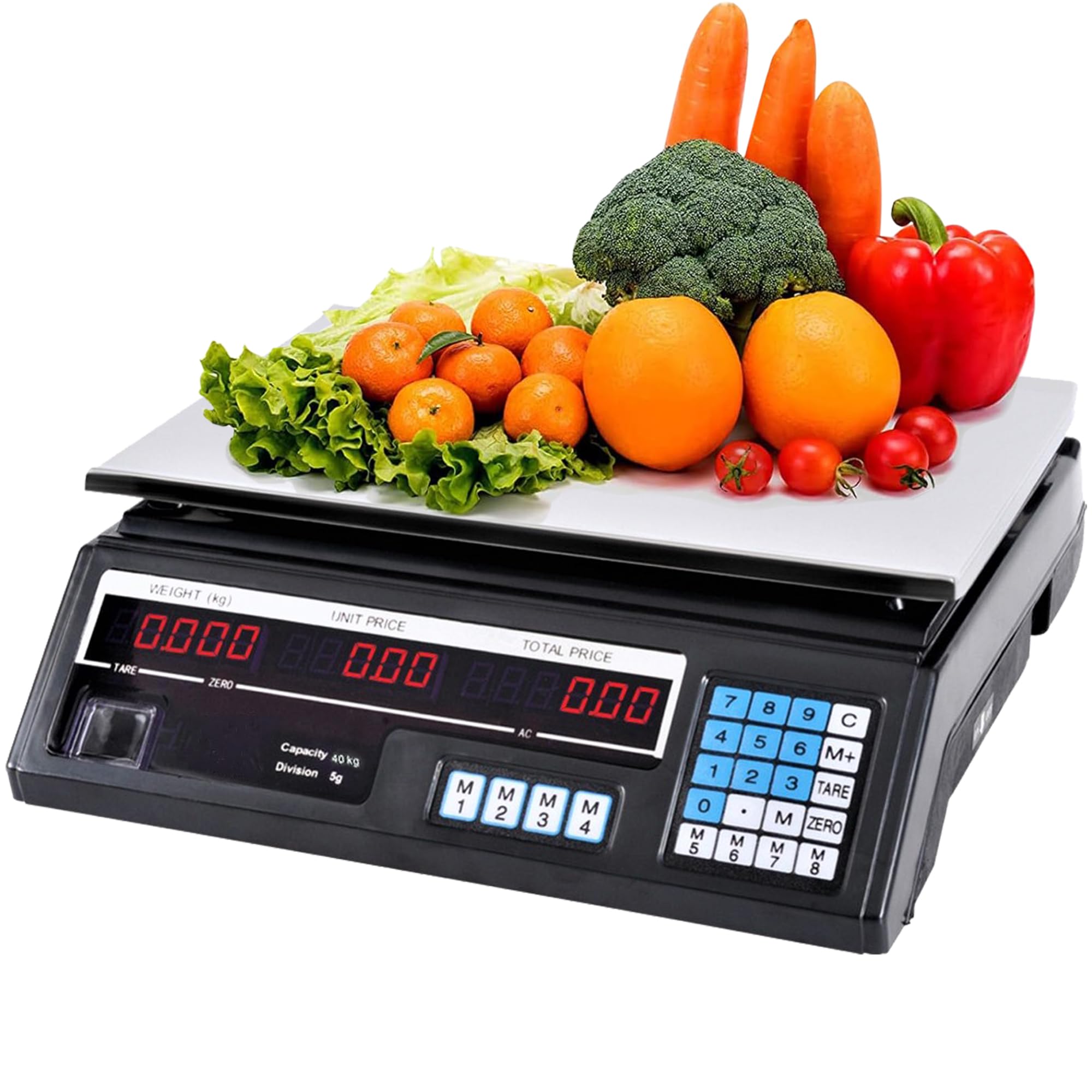 TEMPO DI SALDI Bilancia Elettronica Digitale Professionale Da 5 Gr A 40 Kg In Acciaio Inox