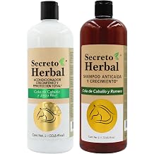 Secreto Herbal Shampoo & Conditioner Set 1L Each Cola de Caballo, Romero & Jalea Real Hair Growth & Strengthening System, Anti-Breakage & Nourishing Duo for Thinning, Weak Hair 2 Pack