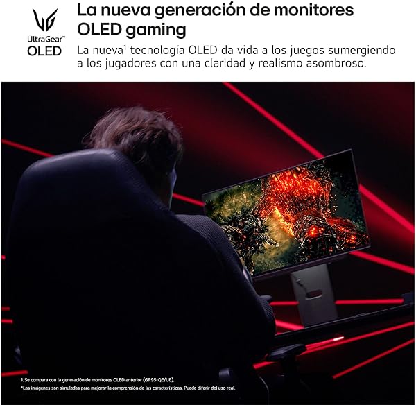 LG 27GX790A-B - Monitor Gaming Ultragear 27", Panel OLED, QHD (2560x1440), 16:9, 480Hz, 0.03ms, G-Sync Compatible, FreeSync Premium Pro, Pivotable, Morado Grisáceo - 3