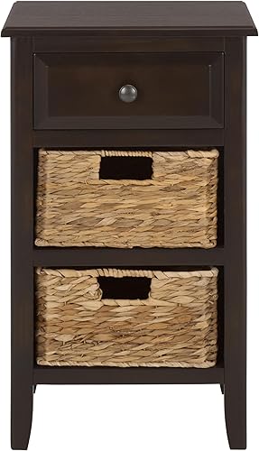 Miniatura 19 de Safavieh Mesa auxiliar blanca angustiada Everly Collection de American Homes Vintage Blanco,Cereza,Negro (Distressed