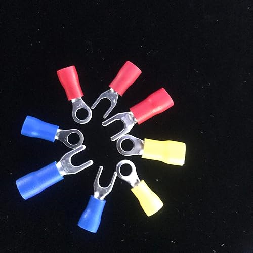 Miniatura 3 de Kit surtido de terminales, 260 conectores eléctricos de alambre aislado, horquillas de anillo mixto, terminales de crimpado, kit surtido de