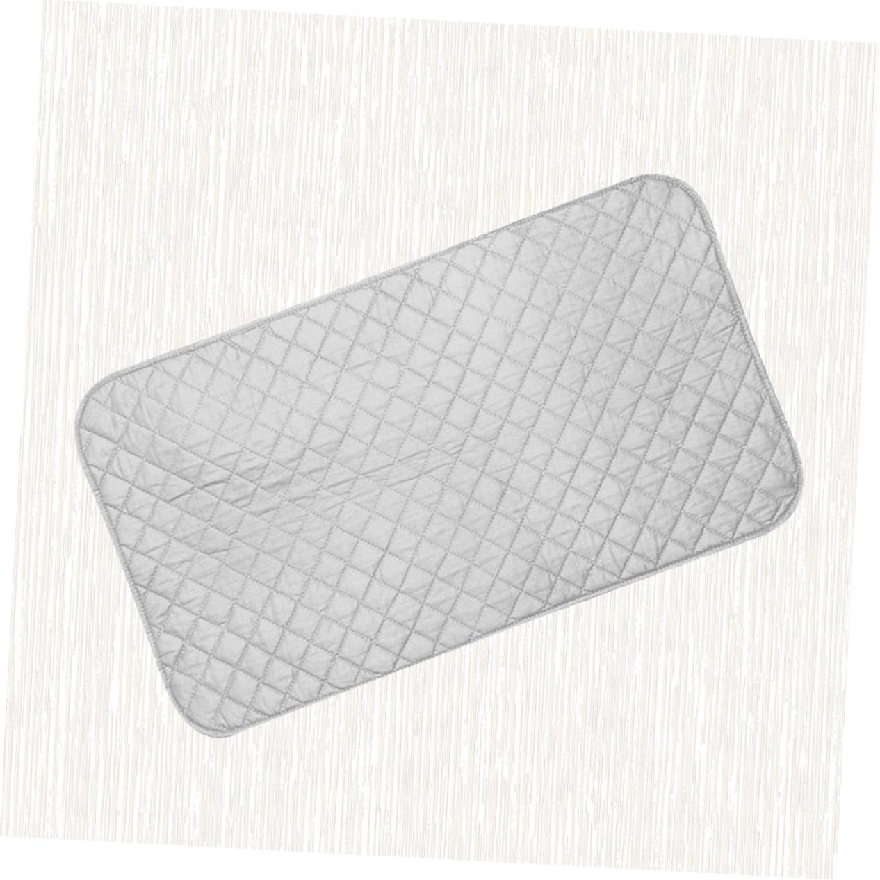 STOBAZA Dicke Bügelmatte 55x120 cm aus Baumwolle Hitzebeständig und rutschfest für Sicheres Bügeln Tischplatten Beim Reisen