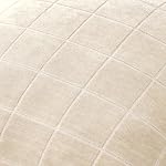 MIULEE Pack of 2 Beige Chenille Plaid Pillow Covers 18x18 Inch | Decorative Check Throw Couch Pillows Neutral Vintage Boho Farmhouse Cushion Covers Modern Home Decor for Sofa Bed Living Room