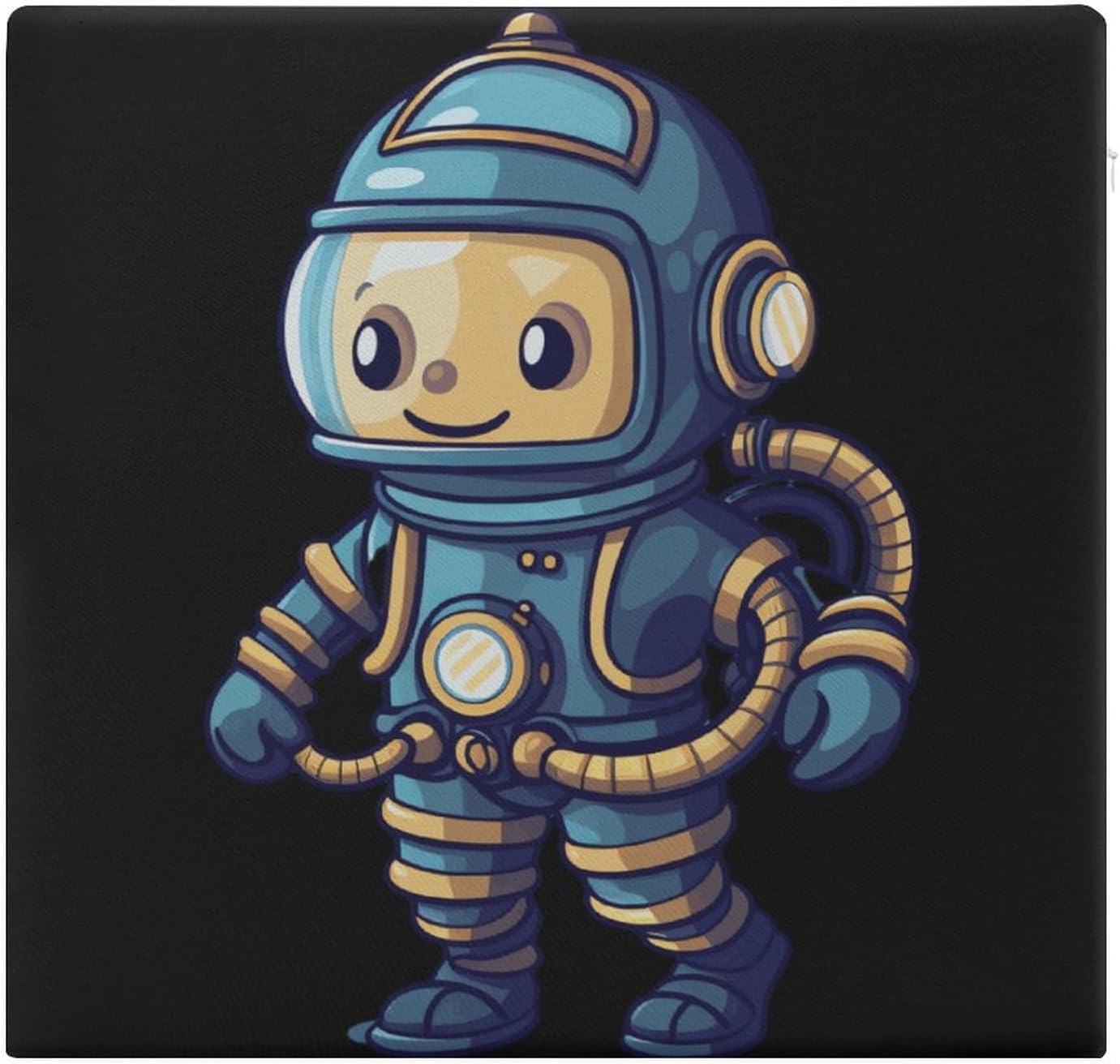 Deep Sea Diver Floor Pillow Meditation Yoga Cushion Square Chair Cushion Pillows Seating for Adults