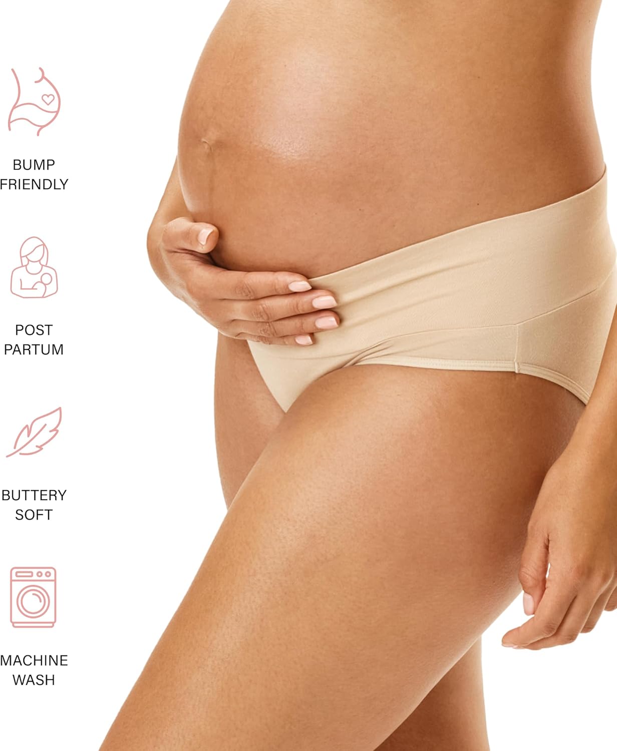 Motherhood Maternity womens Foldover Brief Panty 3-pack - Image 3