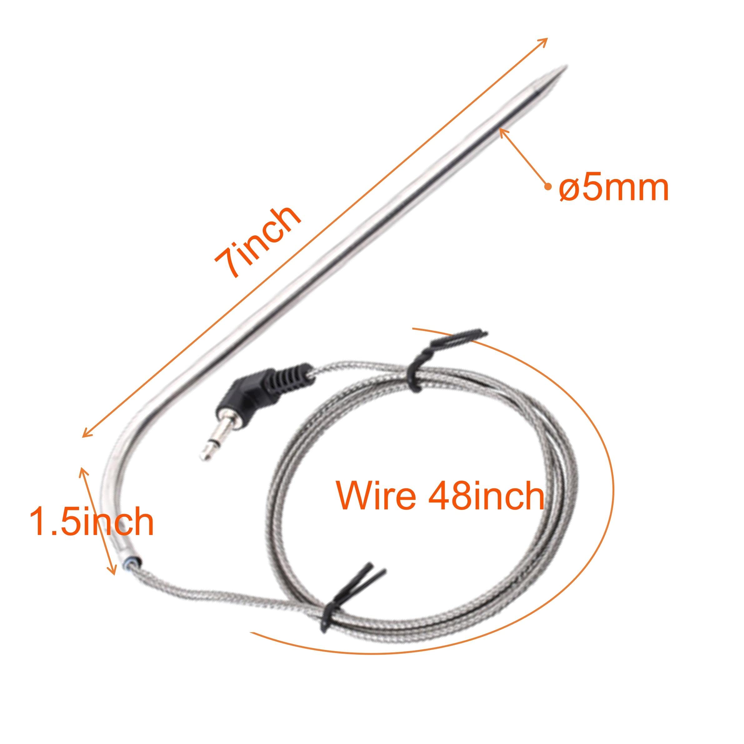 2-Pack Meat Probe Replacement Part for Char-Griller 980 Gravity Fed Charcoal Grill