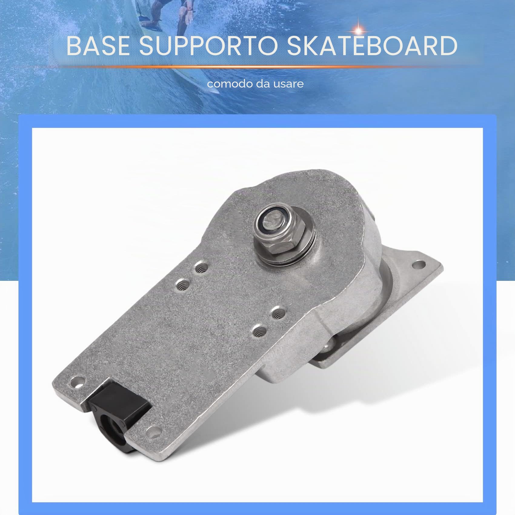 XIAOJUN Arrivo Surf Skate Trucks Lega 7 Pollici Staffa Nero C7 Bridge,