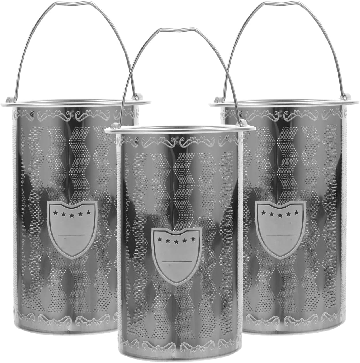 Luxshiny 3 coladores de té para té suelto repuesto de infusor de malla fina para hojas sueltas, accesorios de filtro reutilizables para tazas,