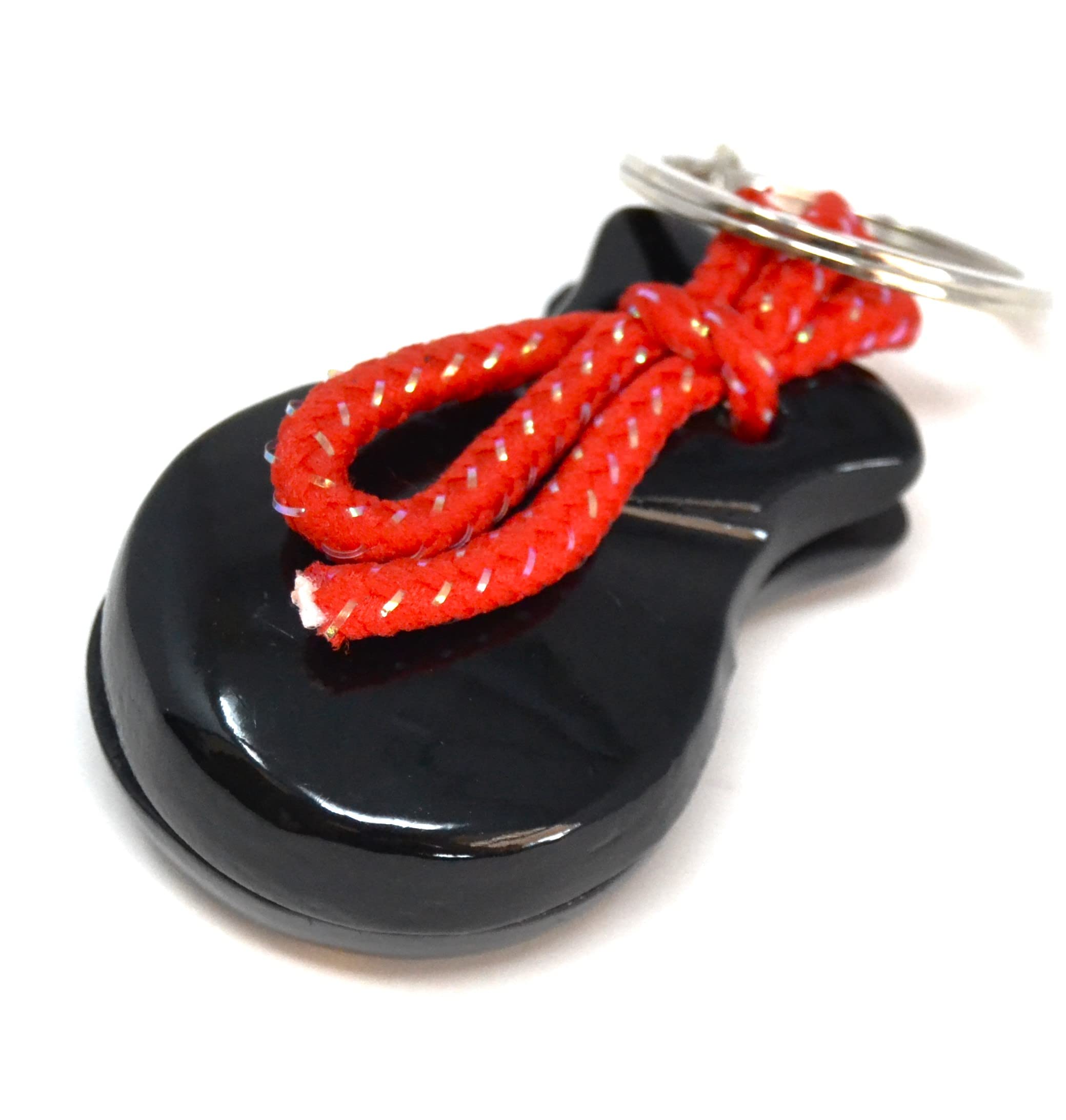 Llavero Mini Castañuelas En Rojo - Pequeño Instrumento Musical, Detalle Flamenco Español, Regalo Original