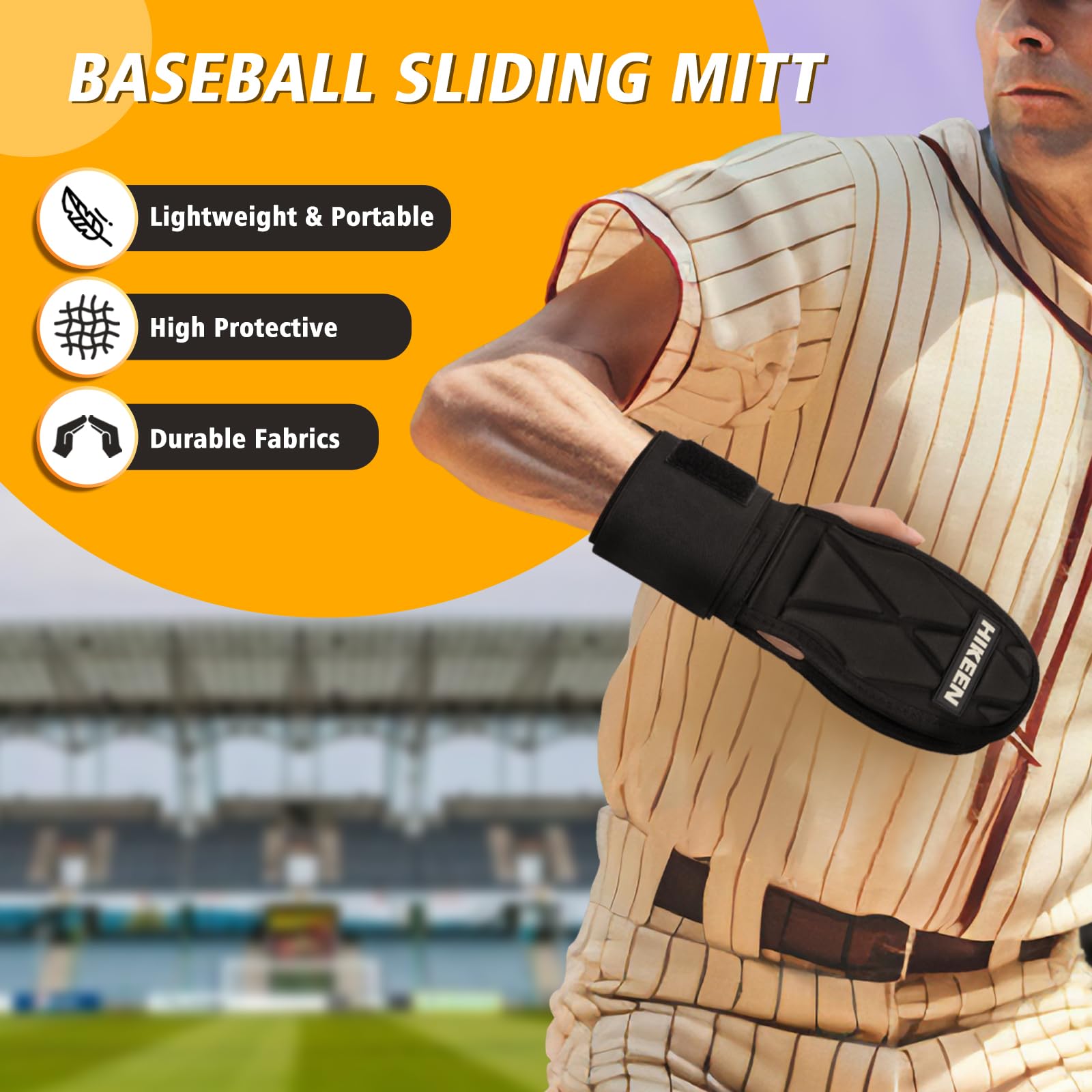 Gant Coulissant Protection Main Baseball/Softball - Rose - Enfant - Neuf