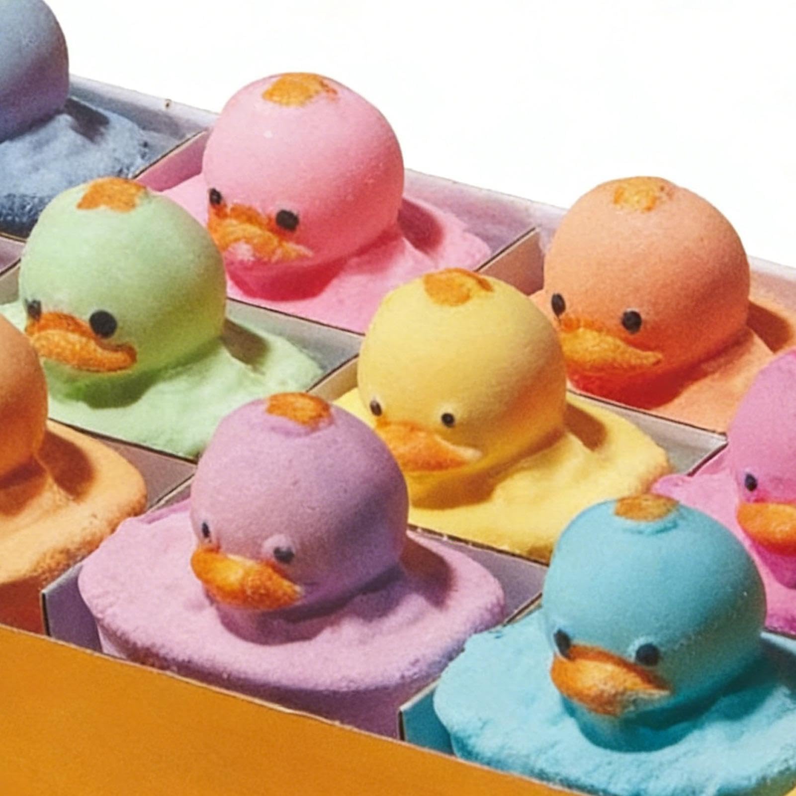 Duschball 12 Stück mit süßen Enten | Kinder Duschbälle für lustige Spiele für Mädchen Kinder, Zuhause, Kinderzimmer, Badewanne, Hotel, Baden, Schwimmbad,