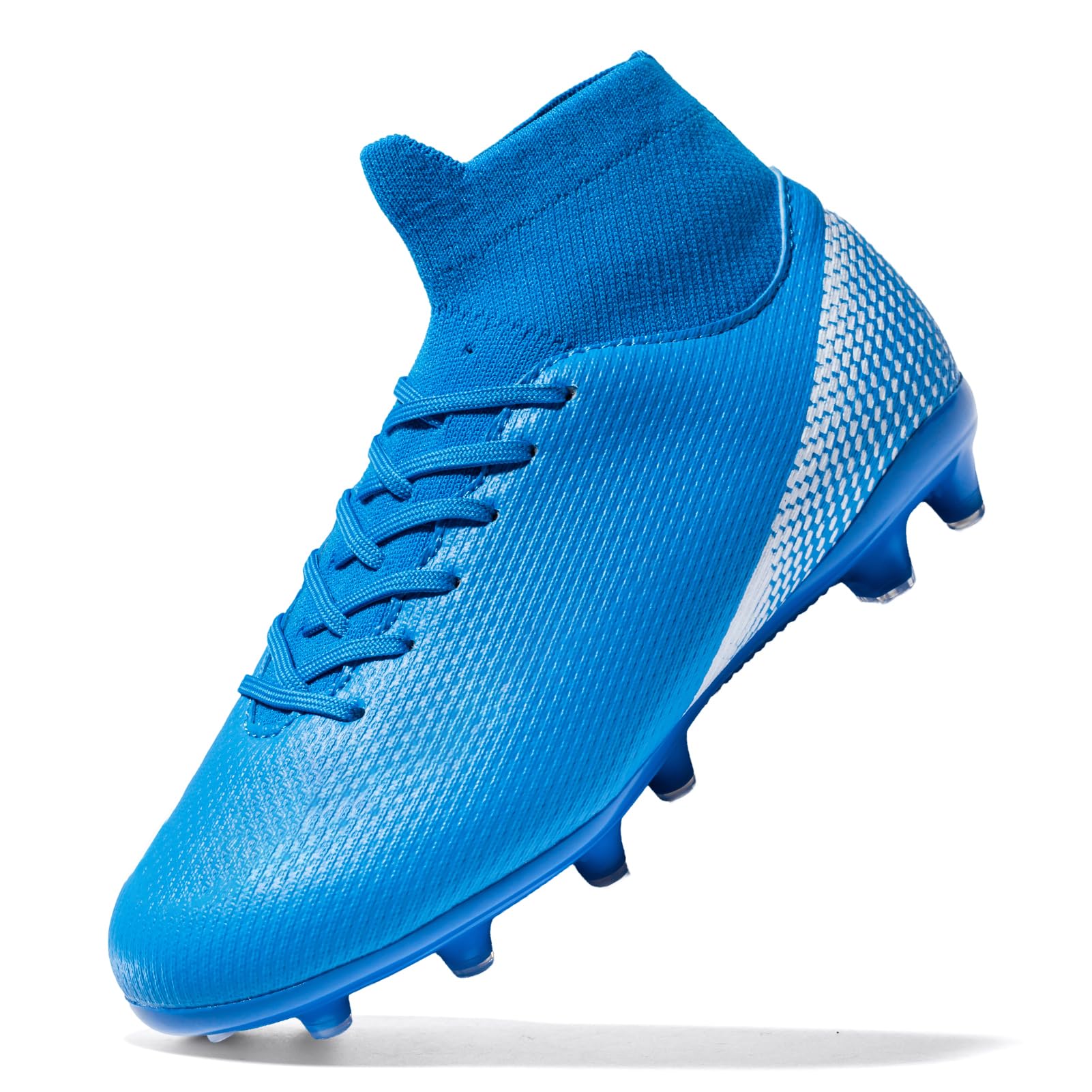 WugehuKids Soccer Cleats Boys Girls Athletic Football Shoes