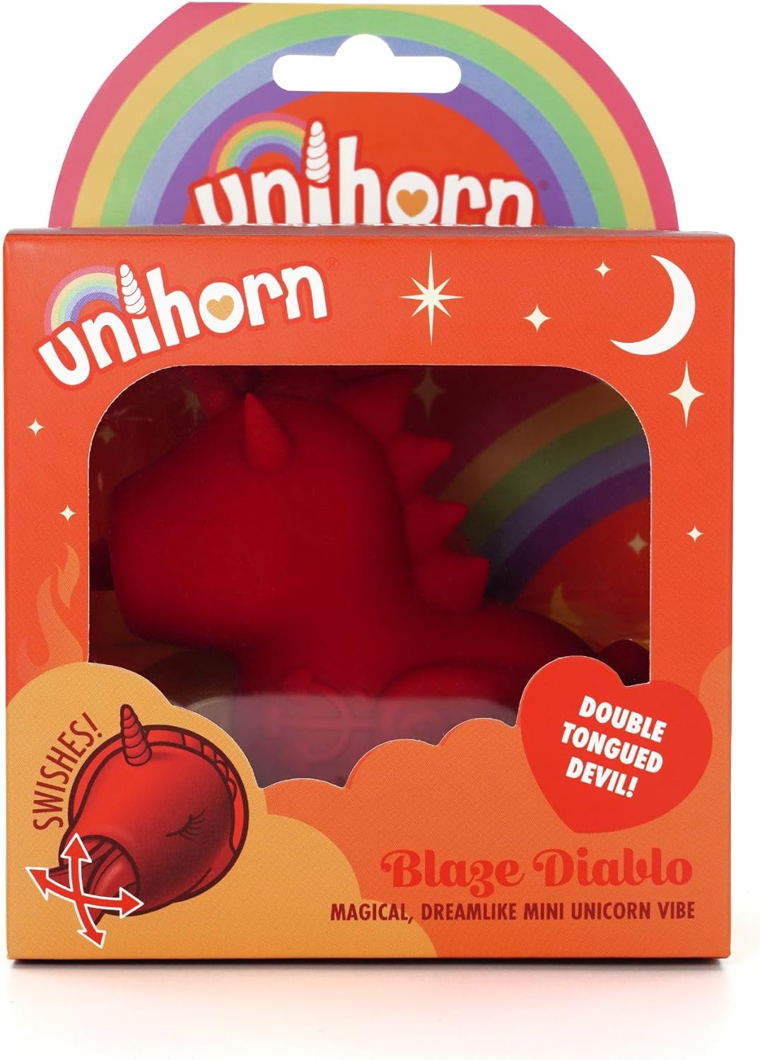 Blaze Diablo Mini Vibrator - Unicorn Vibrators with Powerful Pulses of Pleasure; Unicorn Sex Toys for Women, Small Vibrator and Cute Ladies Personal Toys